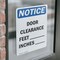 Signmission Door Clearance _ Feet _ Inches, 10 in W x Rectangle, Vinyl Decal OS-2PACK-NS-D-1014-V-11479 - alternate 5
